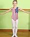 BAOHULU Gymnastics Leotards for Toddler Girls Patriotic Sparkle Red Blue Athletic Dancewear