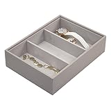 Stackers Taupe Classic Deep 3 Section Jewelry Box