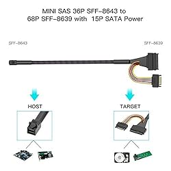 WORDIMA Internal 12Gb/s HD Mini SAS SFF-8643 to U.2