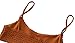 Mumentfienlis Women's Two Piece Solid Color Bikini Swimsuit Size M Brown