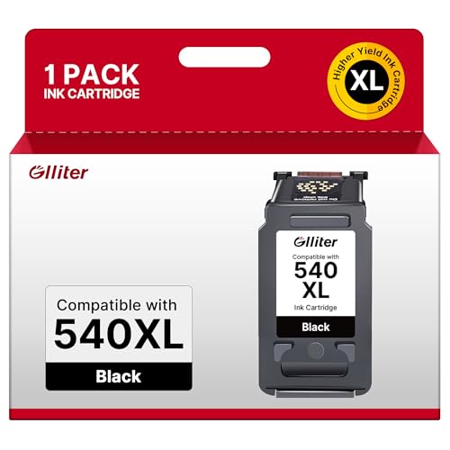 PG 540 XL Replacement Cartridge for Canon 540 Black PG 540 540XL Ink Cartridges for Canon TS5150 for Pixma MG3650S MG3650 MG3600 TS5151 TS5100 MG4250 MX475 MX375 MX395 (1 Black)
