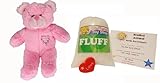 Make Your Own Stuffed Animal Mini 8 Inch Pink Heart Patch Bear Kit - No Sewing Required!