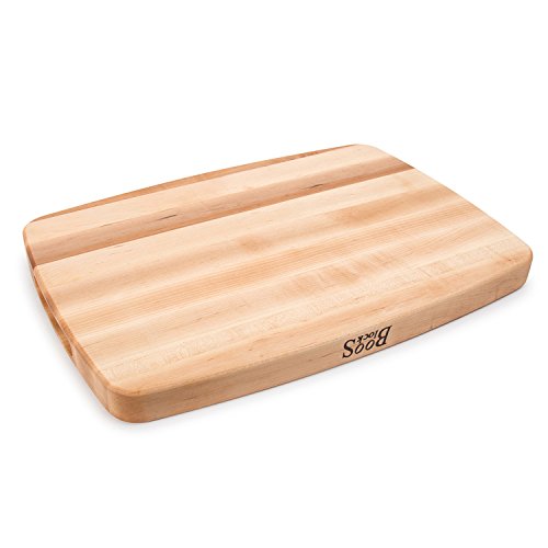 John Boos Boos Block CB Series Large Reversible Wood Cutting Board with Juice Groove, 1.5Inch