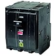 Square D Circuit Breaker, 20 Amp, 3-Pole, QO320