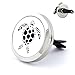AZORA Aromatherapy Car Air Freshener Vent Clip Locket Turtle Stainless Steel Essential Oil Diffuser Gift 8 Felt Pads