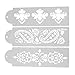 Whitelotous Plastic Cake Cookie Fondant Side Baking Stencil Wedding Decor Mold Tool (Type A)