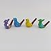 Ceramic bird whistle set of 4