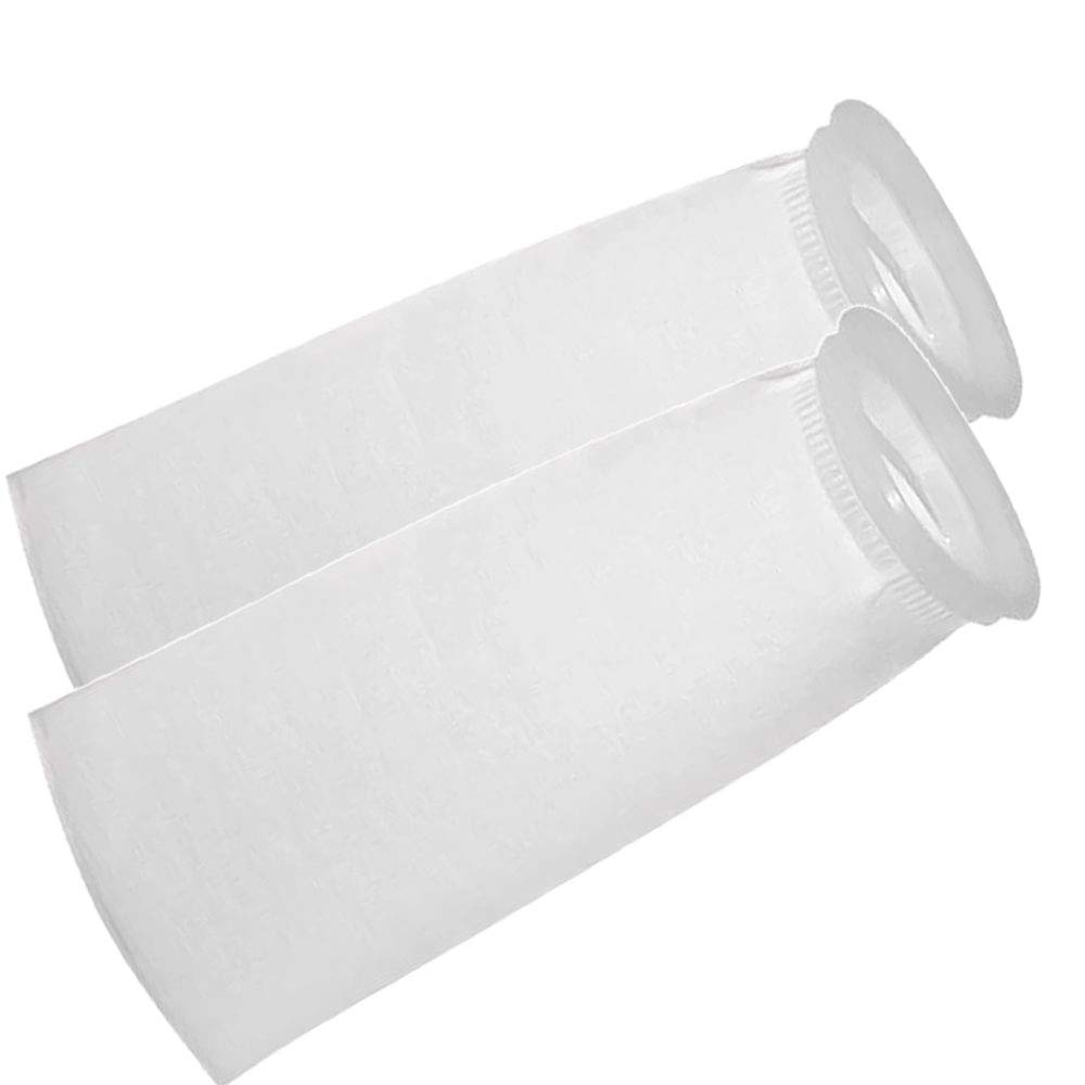 Felt Filter Bags 5 Micron - 7 inch Ring by 32 Inch Long - Liquid Water Filter Sock - 2 Pack (5 micron - 7 x 32 inch)