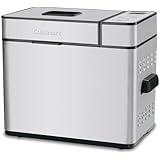 Cuisinart CBK-100FR 2-Pound Programmable Breadmaker (Renewed), Brushed Chrome, Silver