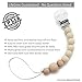 Ali+Oli Pacifier Clip Holder for Baby | Pepe (Natural Wood)