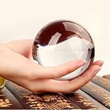 DSJUGGLING 80mm Clear Acrylic Contact Juggling Balls for Beginners & Single Ball Tricks - 3.14