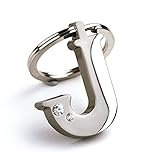 New Arrival Initial Letter J Key Ring with Pouch Bag Z84-M0716