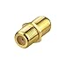 VCE Gold Plated F-Type Coaxial RG6 Connector,Cable Extension Adapter Connects Two Coaxial Video Cables primary