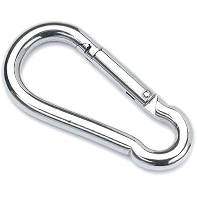 Buy Sbds Pack Of 25 5 16 8 Mm Diameter 3 X 1 1 2 Length N Width Stainless Steel Carabiner Clip Snap Hook Spring Loaded Karabiner Opening 3 8 Inside Length 2 1 2 Inside Width 7 16 Online In Kuwait B07wrj7yfy