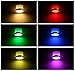 FVTLED Pack of 10 Low Voltage LED Deck Lighting Kit RGB & Warm White Stainless Steel Waterproof Outdoor Landscape Garden Yard Patio Step Decoration Lamp LED In-ground Light (10pcs, RGBW)