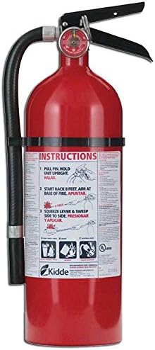 Kidde Pro 21005779 Fire Extinguisher, 4 lb, 2-A, 10-B:C
