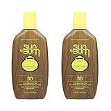 Sun Bum Original Moisturizing Sunscreen Lotion, Broad Spectrum UVA,UVB Protection, Hypoallergenic, Paraben Free, Gluten Free, 8 ounce, 2 Count