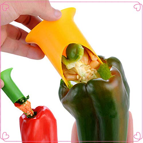 Zoomy Far: 2 x Pfeffer Entkerner Schneider SLR Pitter Tomate Entkerner Werkzeuge Obst Gemüse Kernentferner Küche Gadgets Küch