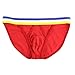 Binmer(TM)Men Briefs Bikini Hollow out Bulge Pouch Shorts Underwear Underpants (L, Red)