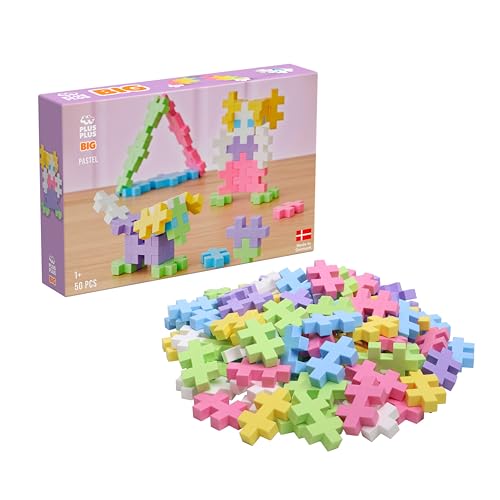 Plus-Plus 300.3273 Big Pastel Mix 50 Pezzi, Multicolore