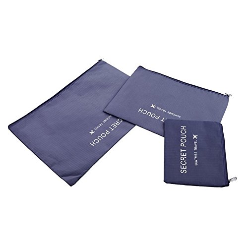 CLKjdz 6 Pcs/Set Square Travel Luggage Storage Bags Clothes Organizer Pouch Case