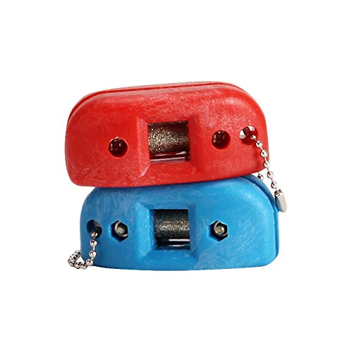 TOOGOO Ice Knife Sharpener Pattern Knife Ball Knife Skate Sharpener Adjustable Edge Diamond Sharpener Red