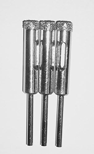 DrillGlass 5/16" Diamond Core Bits 3-Pack | Fits Your Dremel Tool | for Glass and Tile | Beginner's Instructions Drilling Guide | Idea Guide | 516DCB 3
