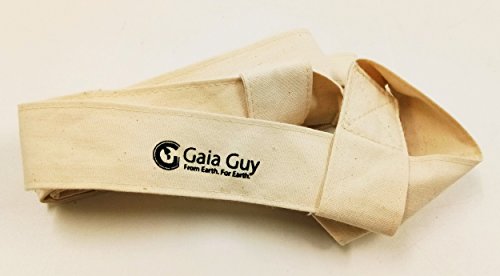 Yoga Mat Sling Adjustable Carry Strap - GOTS Organic Cotton 71" Long x 1.5" Wide - Thumbnail 4