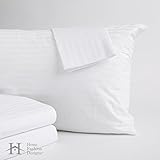 4-Pack Premium Allergy Pillow Protectors. Hypoallergenic Dust Mite & Bed Bug Resistant Anti-Microbial 400 Thread Count 100% Cotton Zippered Pillow Covers. By Home Fashion Designs Brand. (Standard)