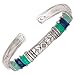 Silpada 'Beach House' Natural Howlite, Lapis, & Amazonite Cuff Bracelet in Sterling Silver, 6.25
