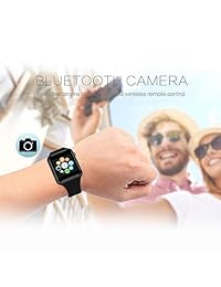 JACSSO   Reloj inteligente, Bluetooth 4.2, IP68, resistente al agua, 1,3 pulgadas, pantalla LCD de color táctil completo, monitor de presión arterial, reloj inteligente para Android IOS