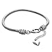 European Charm Bracelet for Women and Girls Bead Charms, Stainless Steel Snake Chain, Claw 7.5 Inch