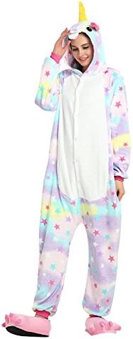 Adults Kigurumi Star Unciorn Onesie - Women Mens Animal Pajama Costumes Cosplay Outfit XL
