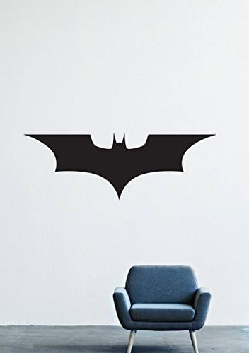 Wall Decals Decor Viny DC Comics Superhero Costume Mask Warrior Superpower Batman Bruce Wayne logo Cloak Dark Knight Dark Knight Metchs Melloun Gotham City Stickers LM0636