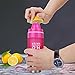 HANTAJANSS H2O Lemon Water Bottles, 20 oz Leak Proof Fruit Infuser Sport Bottle for Yoga, Pilates, Outdoor, Cycling, Traveling