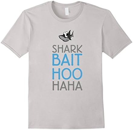 Men's Shark Bait Hoo Haha T-shirt Large Silver