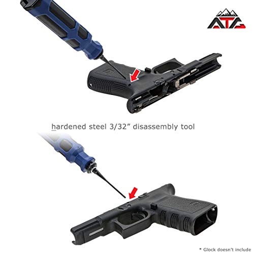 Patch and Heavy Duty Universal Pistol Dovetailed Rear Sight Pusher Tool 17 19 and more (Glock