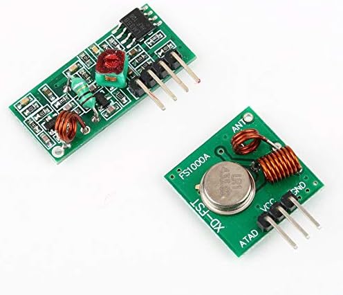 HermosaUKnight DC5V Transmission Distance 50-100m Connectors Wireless RF Transmitter and Receiver Module Link Kit for Arduino/ARM/MCU Remote Control-green
