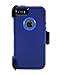 WallSkiN Turtle Series Cases for iPhone 5/5S/5SE (Only) Full Body Protection with Screen Protector & Kickstand & Holster - Midnight (Navy Blue/Blue)