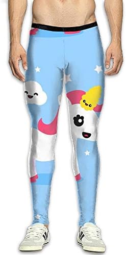 Men¡¯s Compression Unicorn Pants Baselayer Running Tights 3D Print Fitness Sports Leggings
