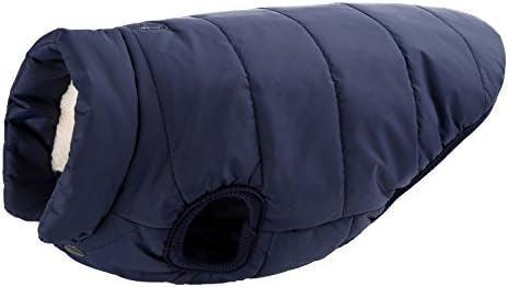 Pet Dog Coat Down Jacket Windproof Clothes Puppy Warm Husky Clothing Chihuahua (S, Navy Blue)