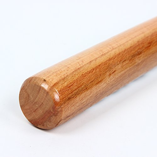 Evaliana Heavy Duty Natural Wood Baseball Solid Bat Sport Wooden Self Defense