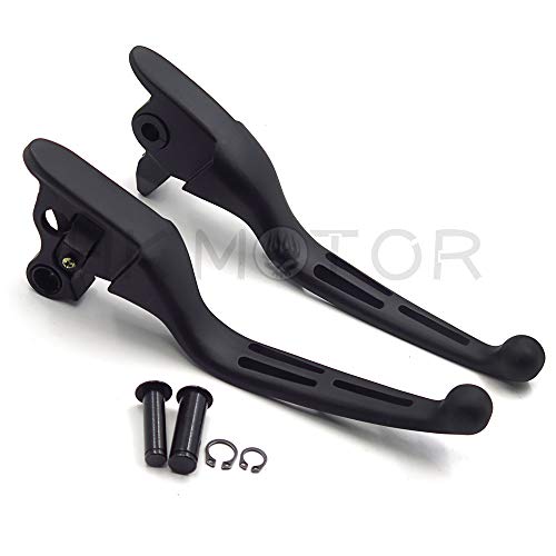 HK GROUP Motorcycle Parts Black Brake Clutch Hand Levers For Harley 2008-2013 Touring and Trike models 2014-later FLHR and FLHRC (DOES NOT fit models equipped with hydraulic clutch)