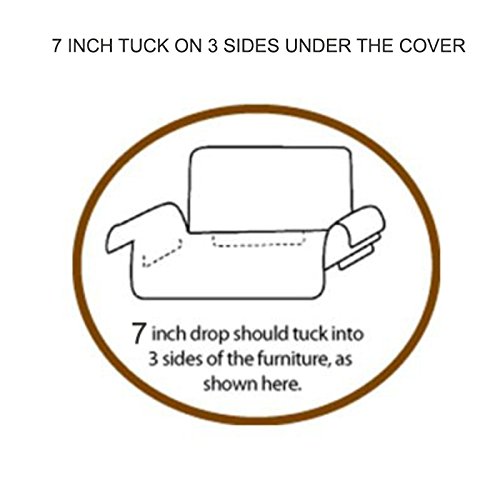 Linen Store Quilted Microfiber Pet Furniture Protector Cover With Tucks And Straps, Beige, Sofa