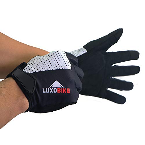 LuxoBike Cycling Gloves MTB Mountain Bike Gloves Biking Gloves Men
