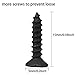 24 Pieces Coat Hooks Wall Mounted Robe Hook Single Coat Hanger No Scratch and 50 Pieces Screws （Black）