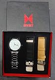 MVMT Leather Men's Military Sport Quartz Wrist Watch White High Copy