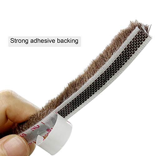 TORRAMI Felt Pile Weather Stripping Brush Strip for Window and Door