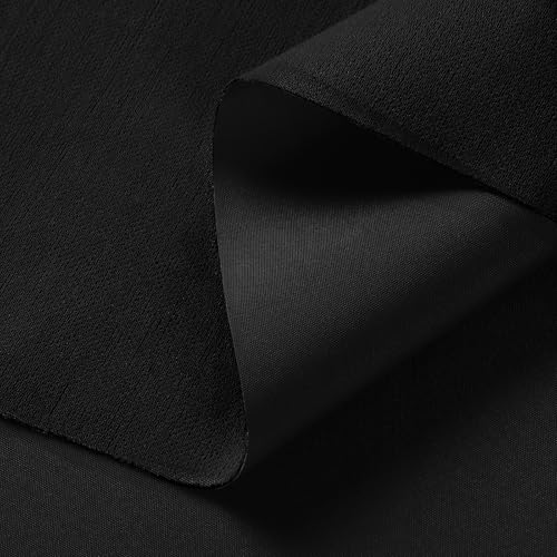 Waterproof Canvas Fabric by The Yard 150D Upholstery Fabric 58x108in Black at Amazon