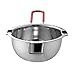 18/8 Stainless Steel Universal Melting Pot, Double Boiler Insert, Double Spouts, Heat-Resistant Handle, Flat Bottom, Melted Butter Chocolate Cheese Caramel Homemade Mask =580ML (Silver)